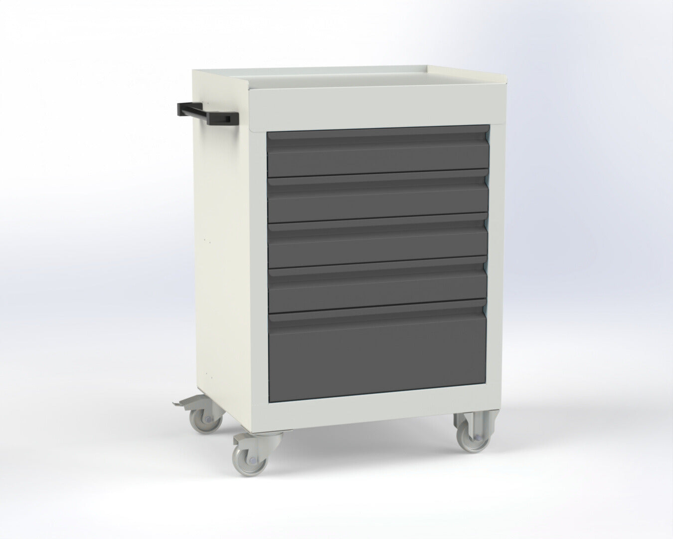 5 Çekmeceli Endüstriyel Dolap OST1000 Gri Antrasit