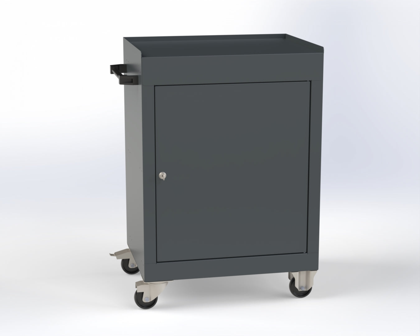 Tek Kapaklı Endüstriyel Dolap OST1003 Antrasit-Antrasit