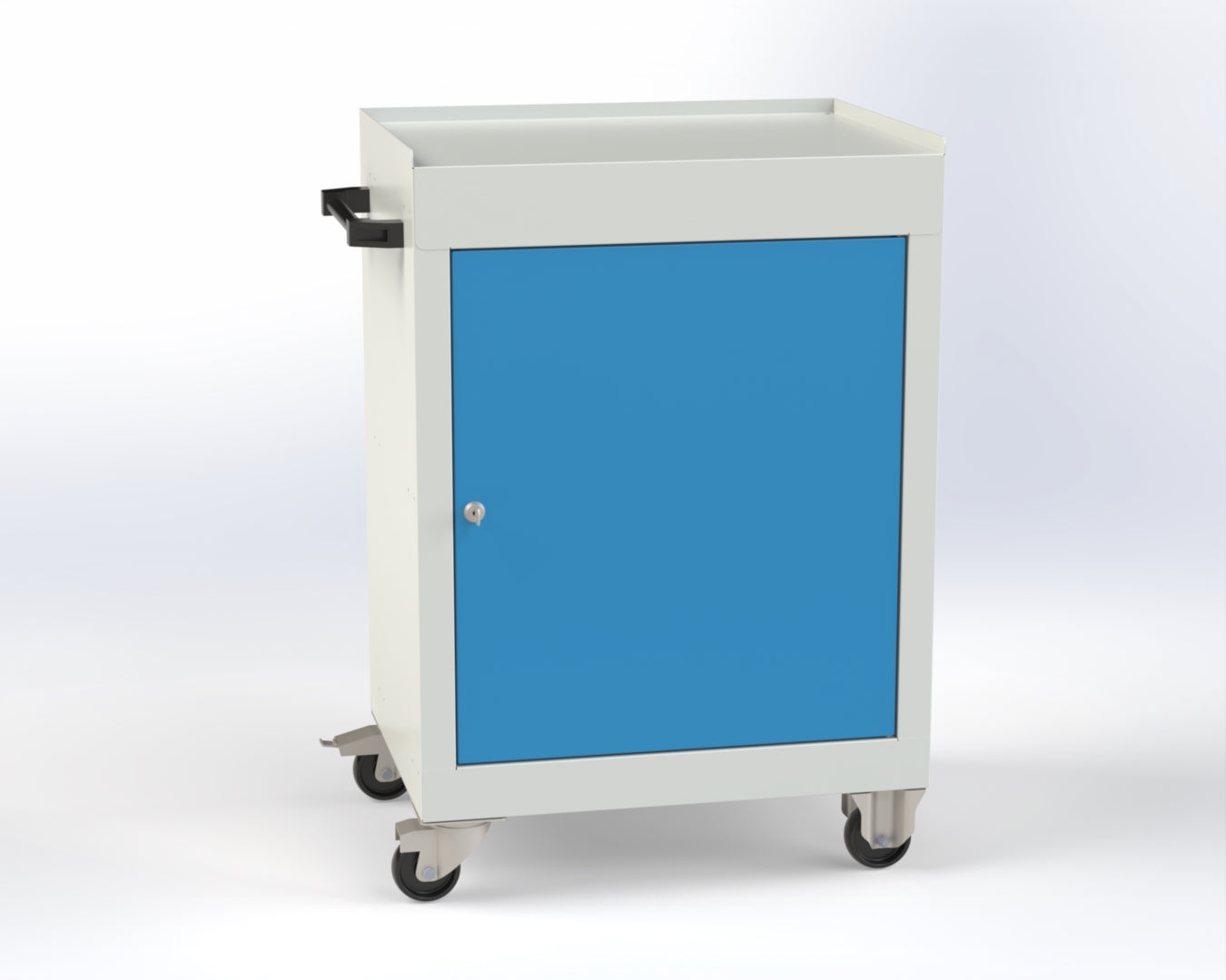 Tek Kapaklı Endüstriyel Dolap OST1003 Mavi Gri