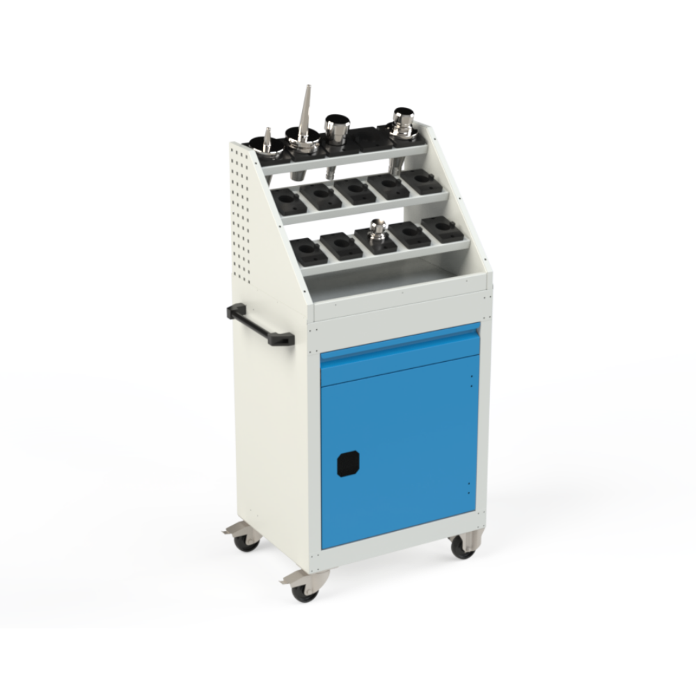 Tek Kapaklı Tek Çekmeceli Cnc Sehpalı Takım Dolabı OST2702